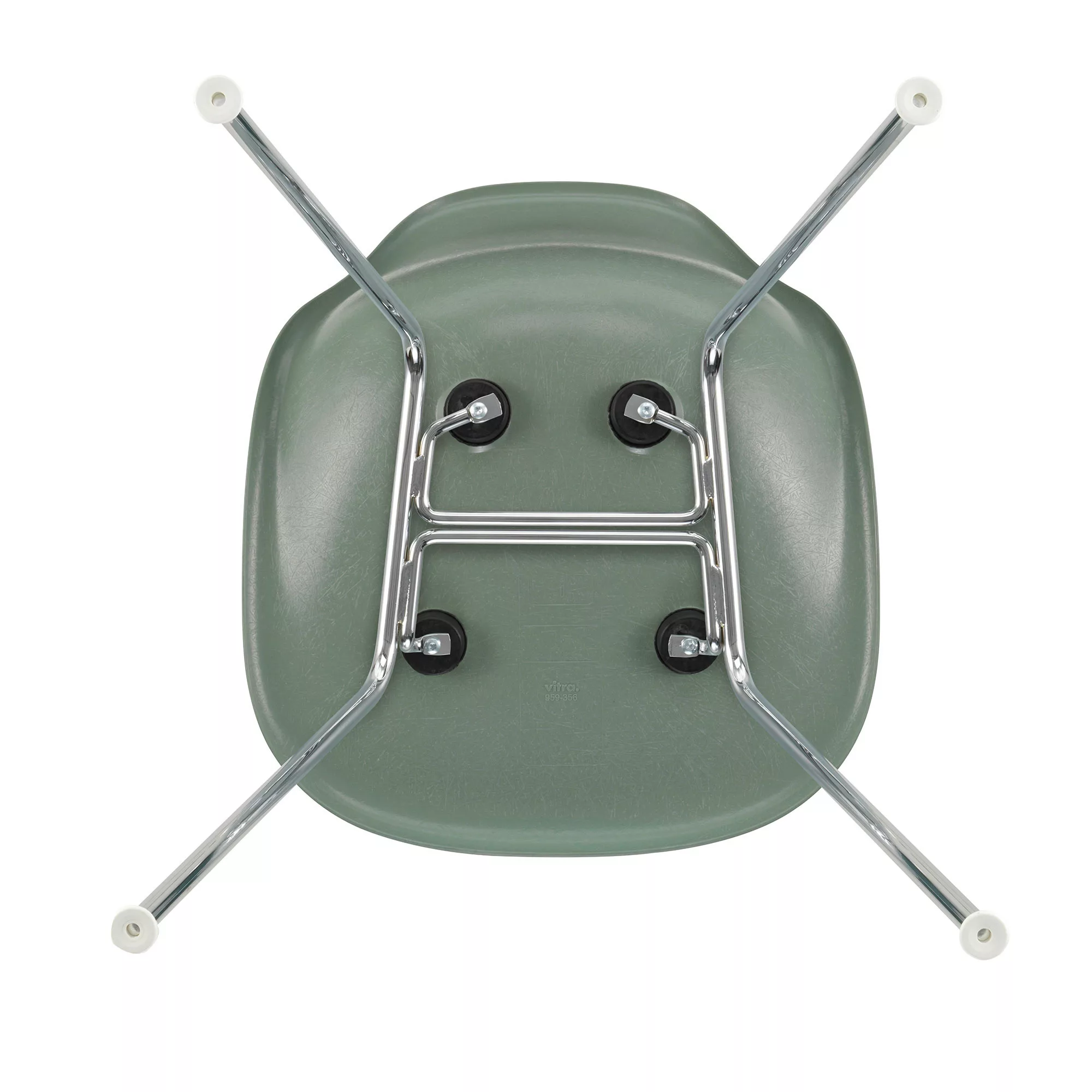 Vitra - Eames Fiberglass Side Chair DSX Gestell verchromt - meeresschaum gr günstig online kaufen