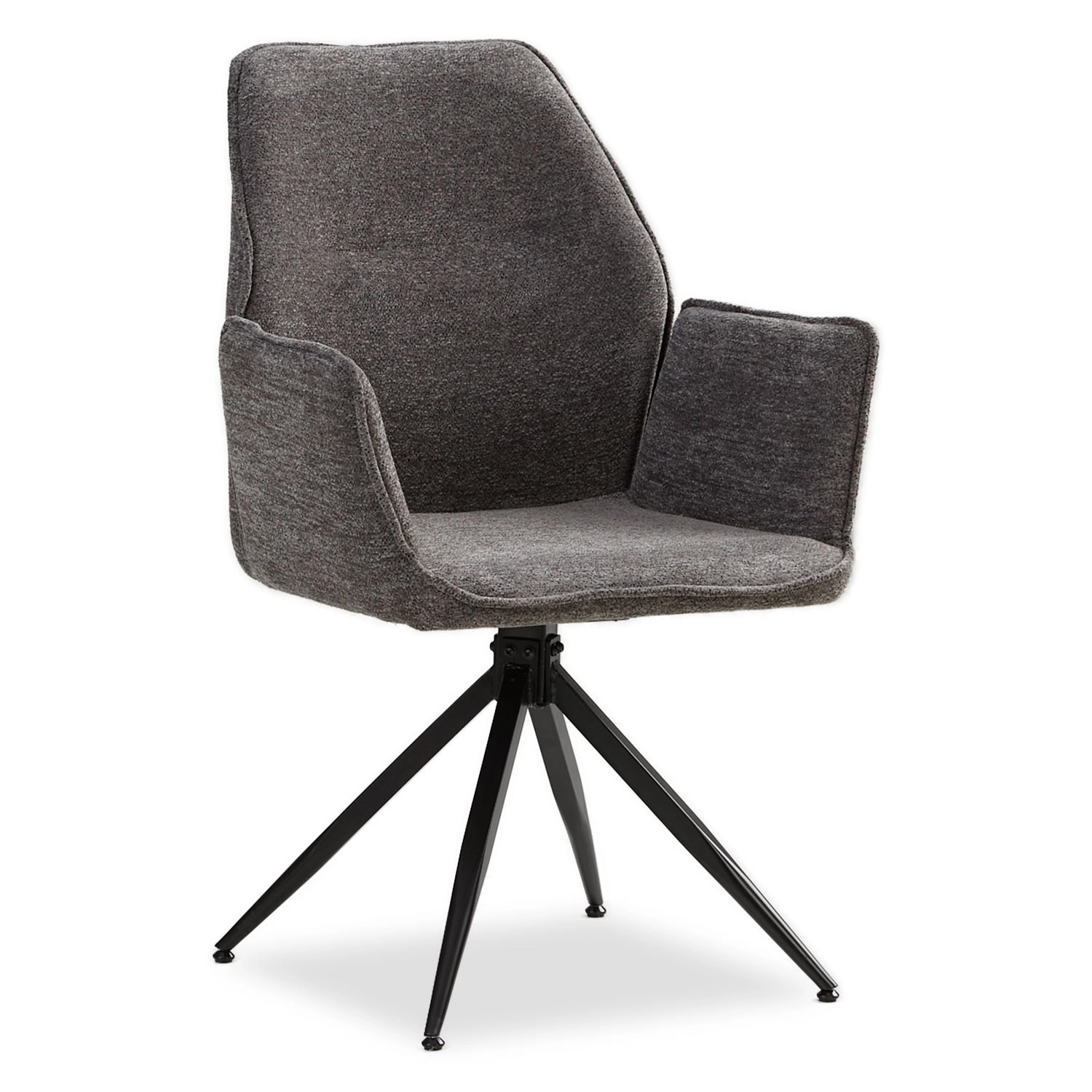 Homestyle4u Polsterstuhl Drehbar in Grau 2710 günstig online kaufen