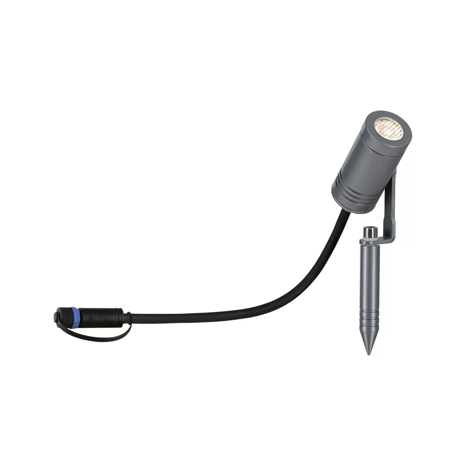 Paulmann LED-Gartenstrahler Plug & Shine Radix IP65 3000 K 6 W Grau günstig online kaufen