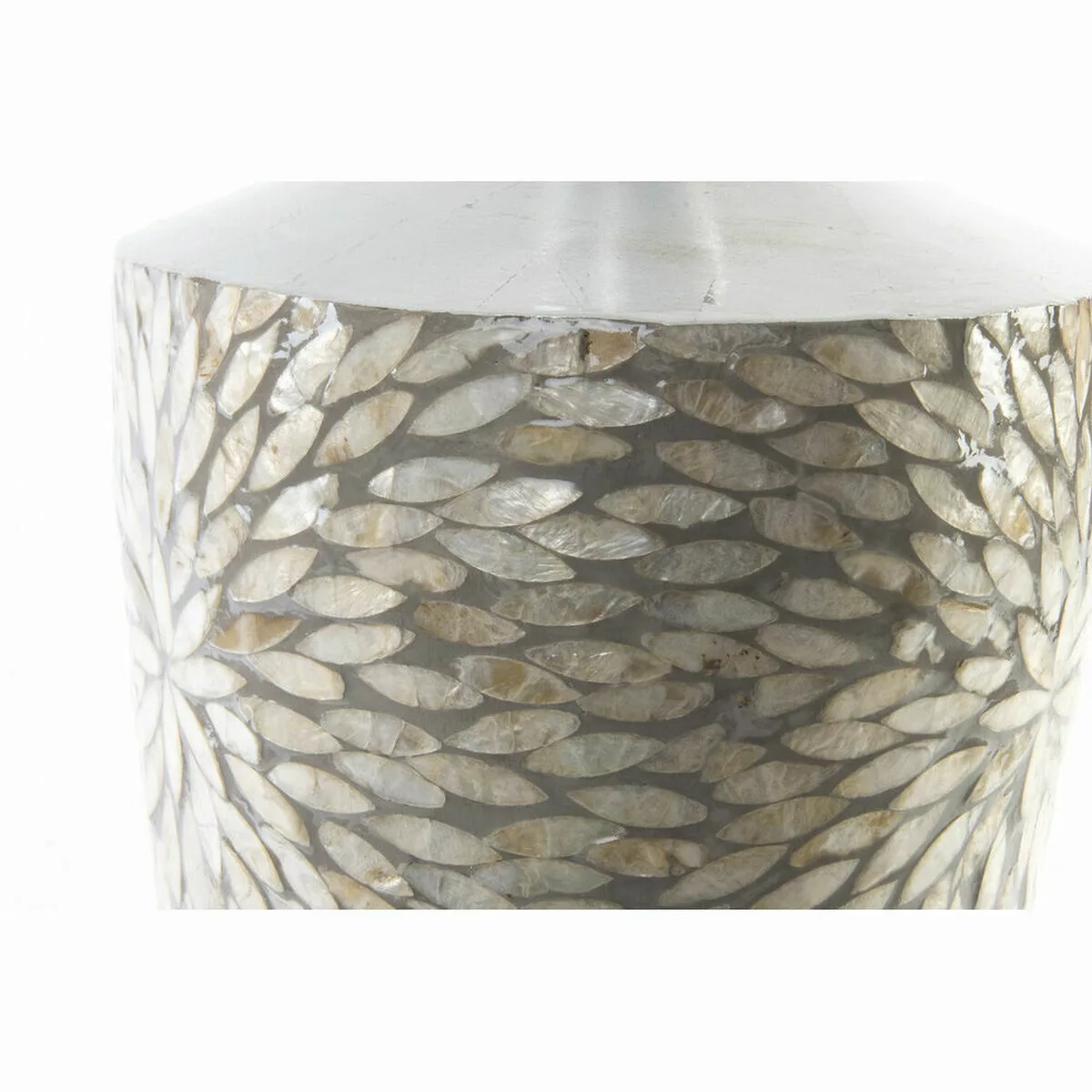 Vase Dkd Home Decor Mosaik Silberfarben Grau Perlmutt Bambus (25 X 25 X 50, günstig online kaufen