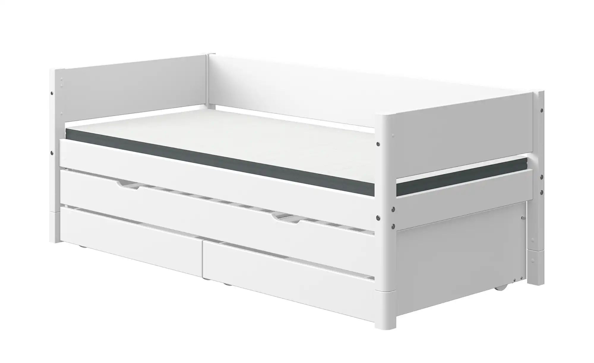 FLEXA Bett mit Ausziehbett und 2 Schubkästen  Flexa White ¦ weiß ¦ Maße (cm günstig online kaufen