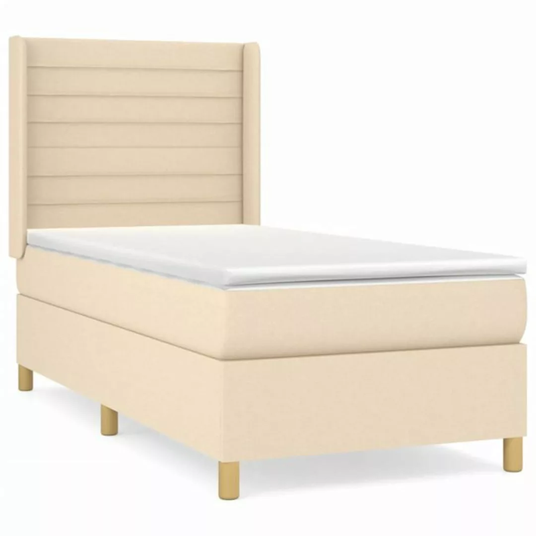 vidaXL Boxspringbett Bett Boxspringbett mit Matratze & Topper Stoff verschi günstig online kaufen