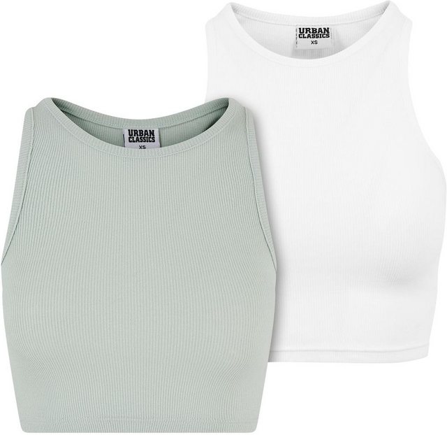 URBAN CLASSICS Shirttop Ladies Cropped Rib Top 2-Pack günstig online kaufen