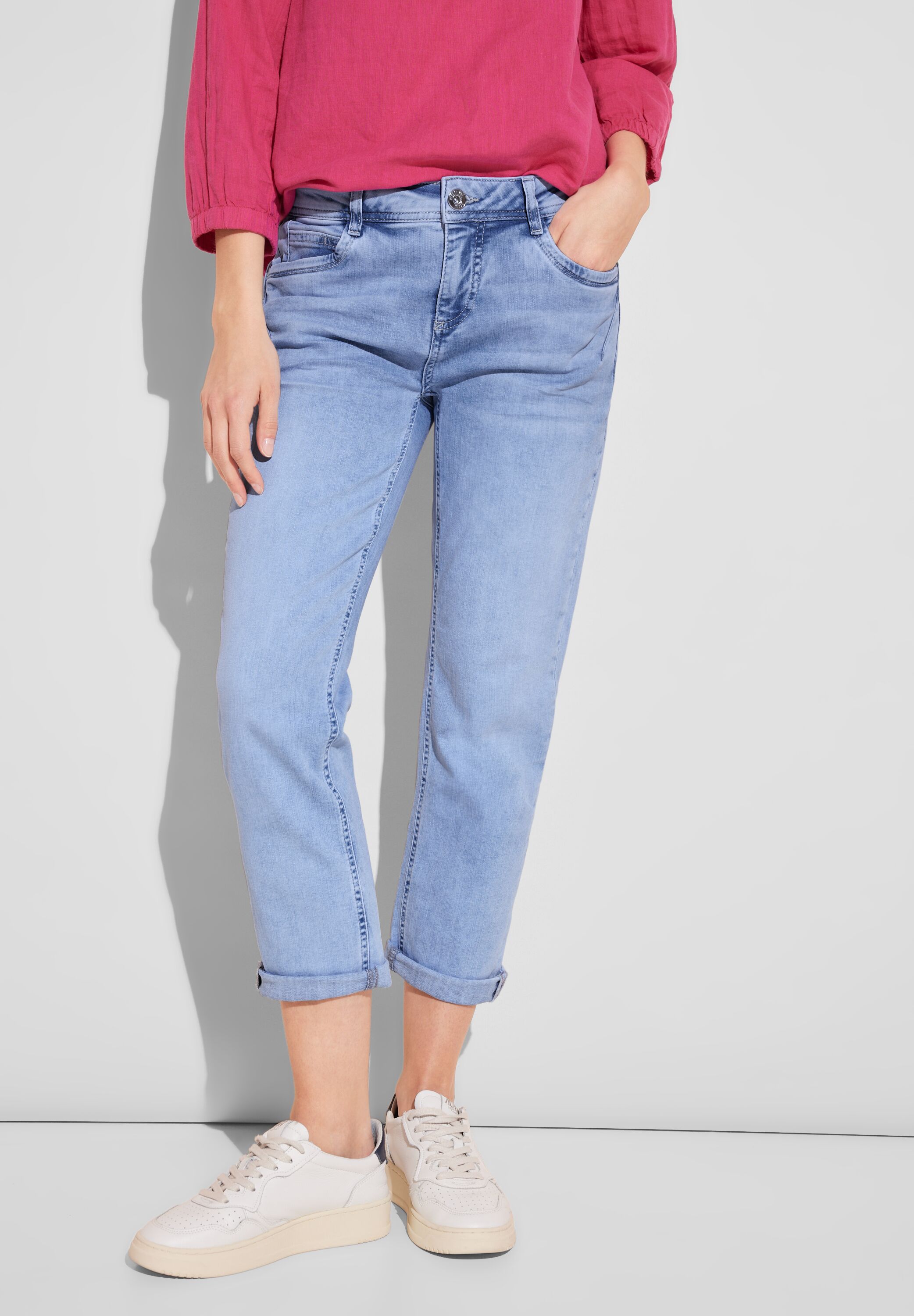 STREET ONE 7/8-Jeans in Bleach-Waschung günstig online kaufen