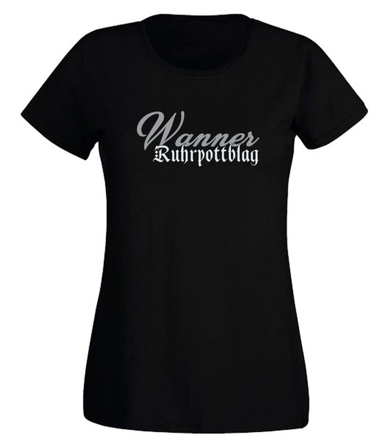 G-graphics T-Shirt Wanner Ruhrpottblag Slim-fit Damen T-Shirt mit Ruhrgebie günstig online kaufen