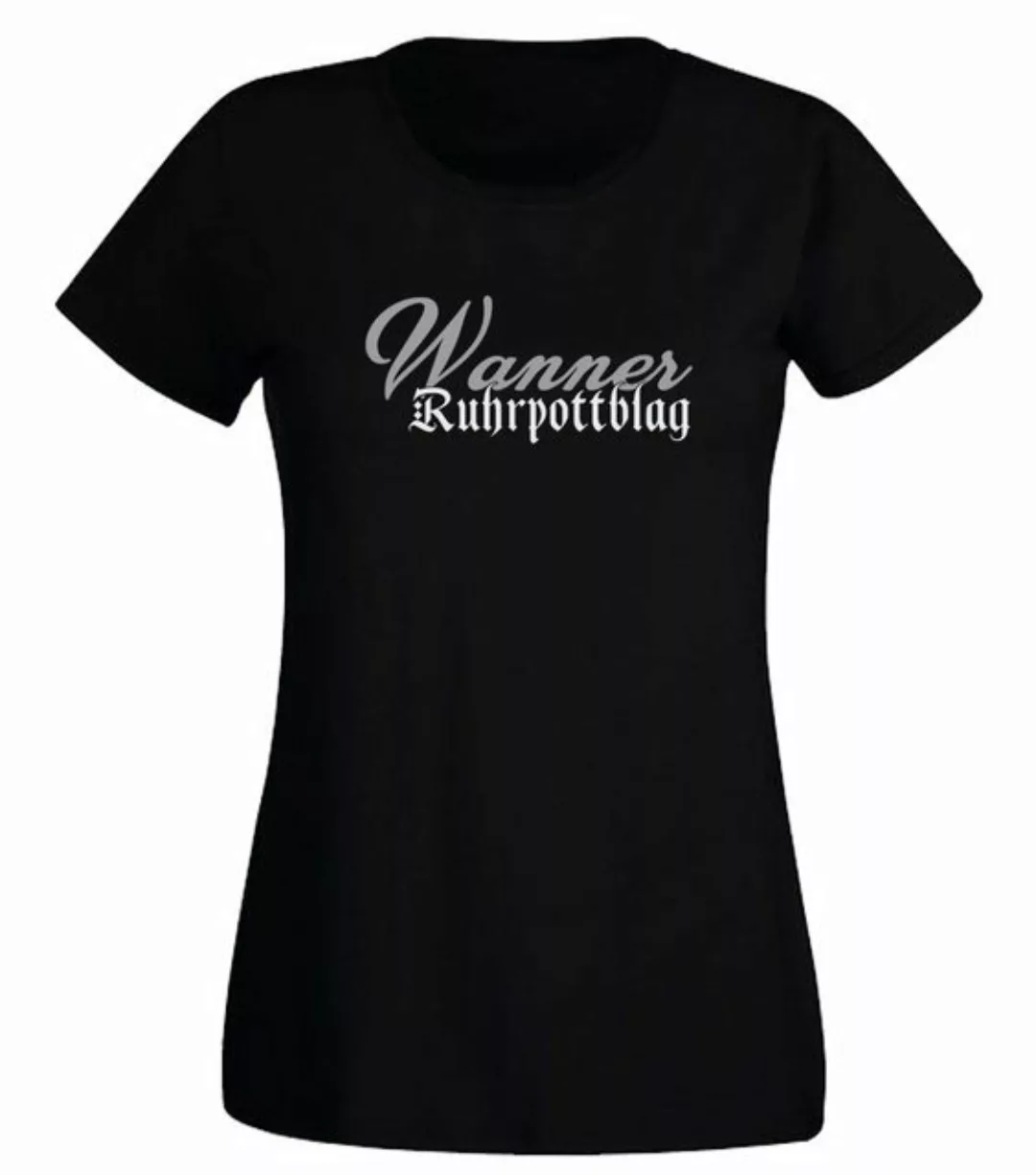 G-graphics T-Shirt Wanner Ruhrpottblag Slim-fit Damen T-Shirt mit Ruhrgebie günstig online kaufen