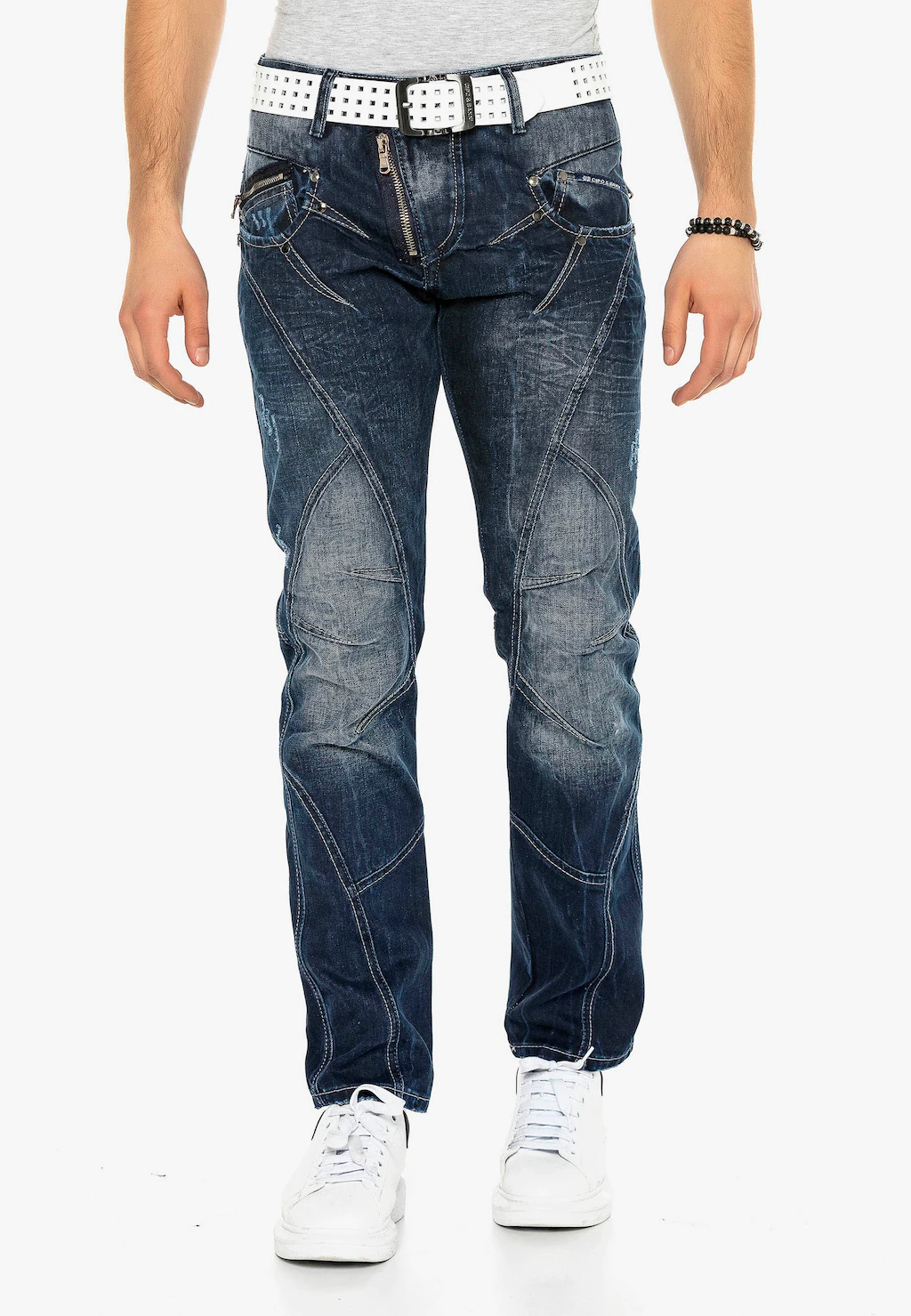 Cipo & Baxx Bequeme Jeans, mit dicker naht günstig online kaufen