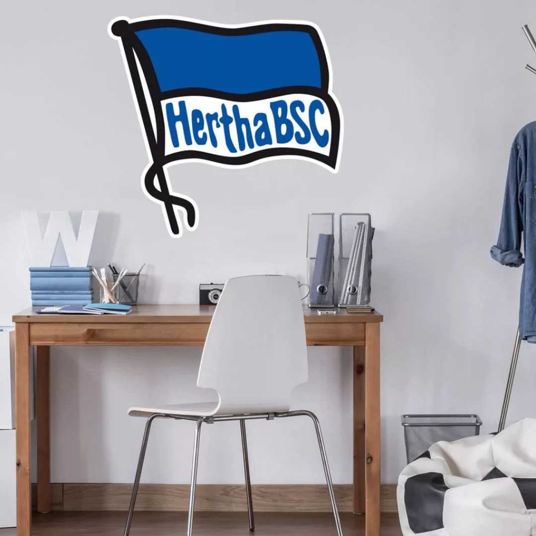 Wall-Art Wandtattoo "Hertha BSC Logo Fahne", (1 St.), selbstklebend, entfer günstig online kaufen