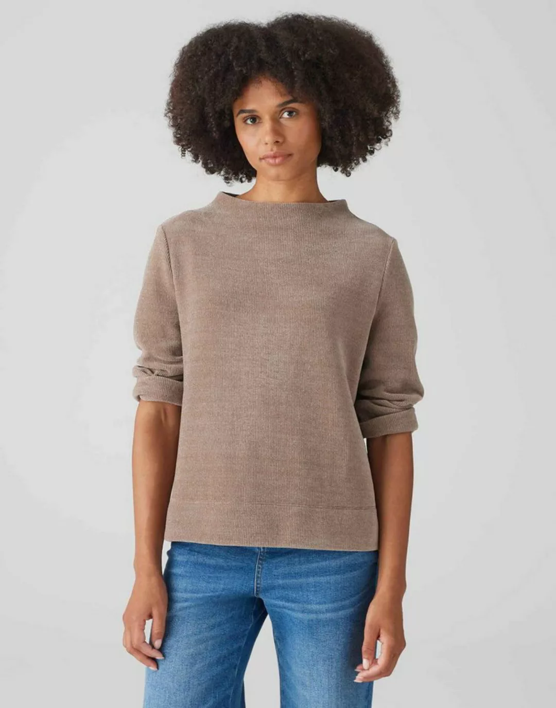 OPUS Sweater Gelvet lockere Passform Sweatware günstig online kaufen