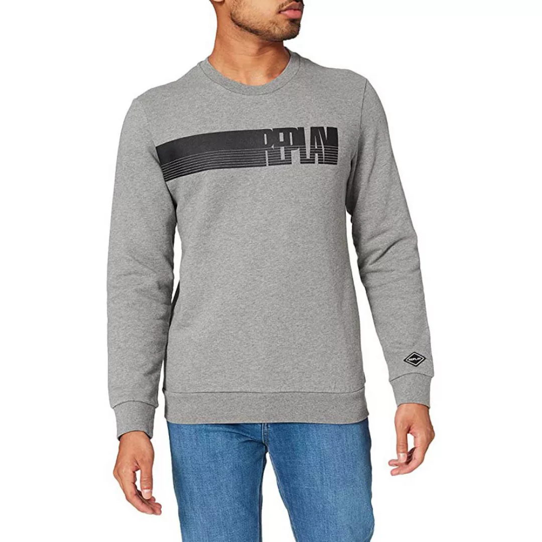 Replay M3509.000.21842 Sweatshirt L Grey Melange günstig online kaufen