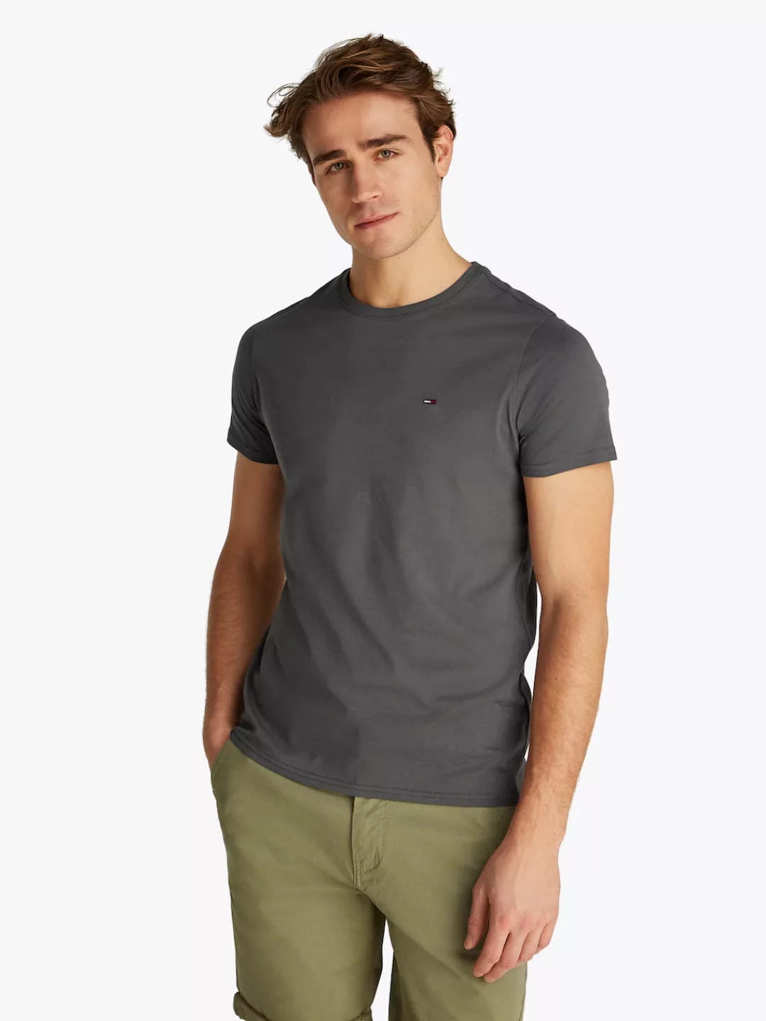 Tommy Jeans T-Shirt "TJM ESSENTIAL SOLID TEE", mit Rundhalsausschnitt und d günstig online kaufen