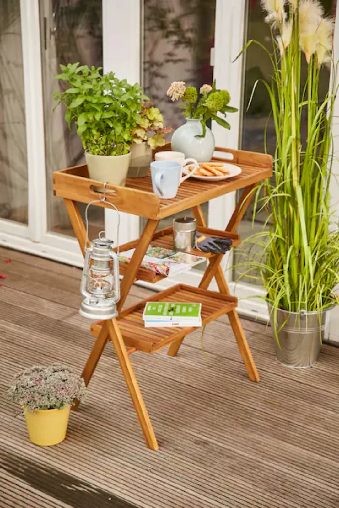 Siena Garden Tabletttisch »Caruna«, (4 St.), Akazie, 70x45 cm günstig online kaufen