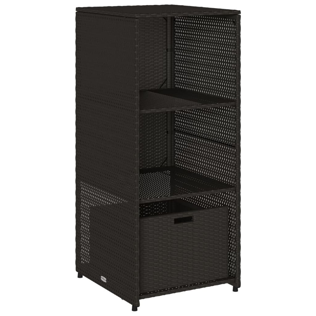 vidaXL Gartenbox Gartenschrank Schwarz 50x55x115 cm günstig online kaufen