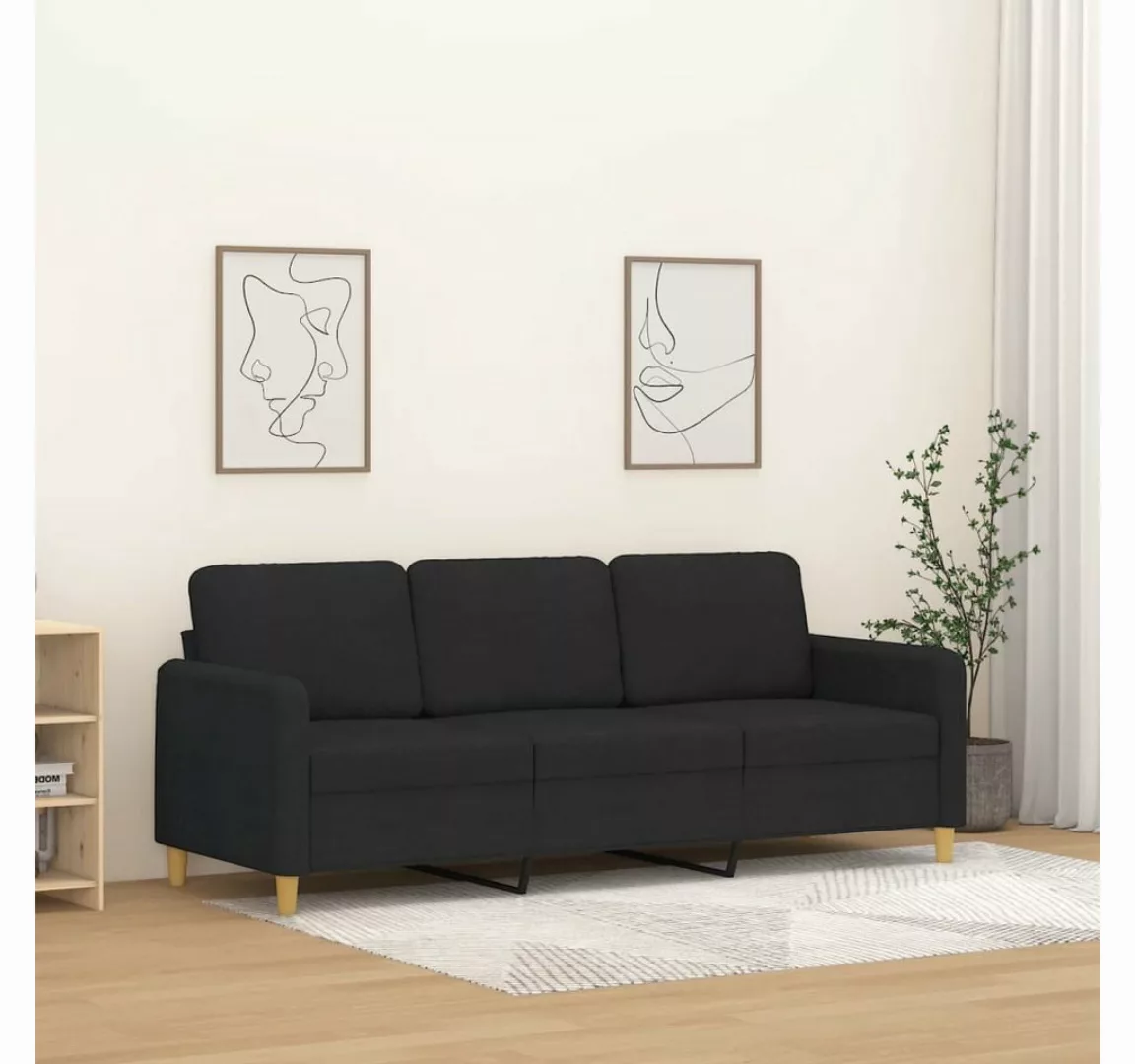 vidaXL Sofa 3-Sitzer-Sofa Dunkelgrau 180 cm Stoff günstig online kaufen