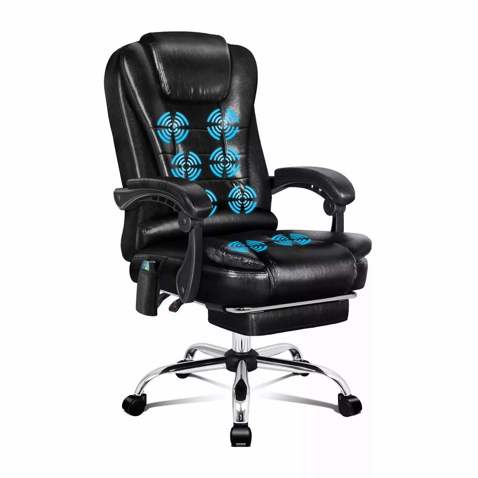 ALFORDSON Bürostuhl 8-Punkt-Massage-Vibration, Höhenverstellbarer Chefsesse günstig online kaufen