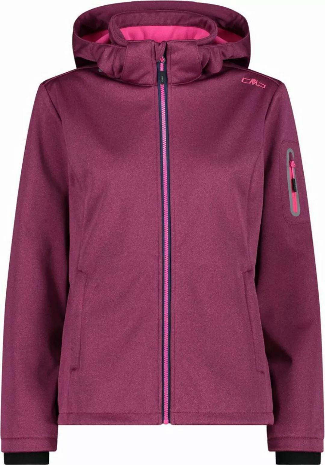 CMP Funktionsjacke WOMAN JACKET ZIP HOOD FUXIA MEL. günstig online kaufen