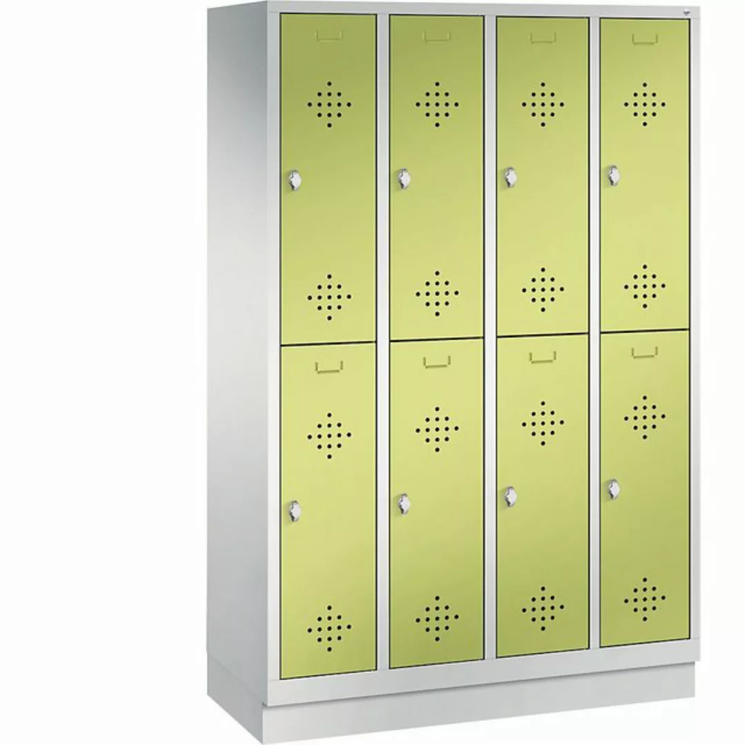 C+P Garderobenschrank Breite: 1200 mm x Tiefe: 500 mm x Höhe: 1800 mm licht günstig online kaufen