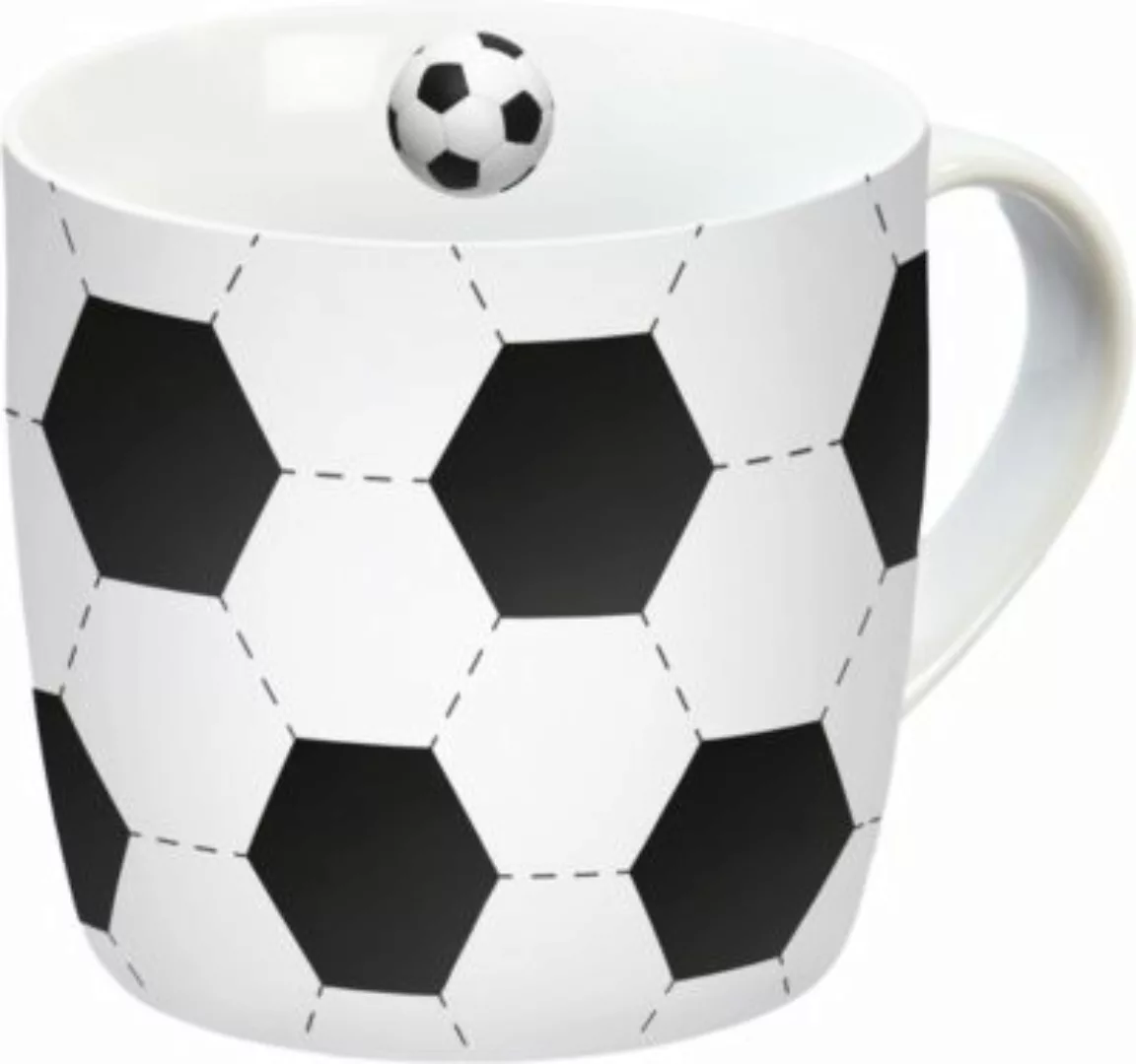 Infinite "Porzellan Tasse ""Fußball"" 300ml" schwarz/weiß günstig online kaufen