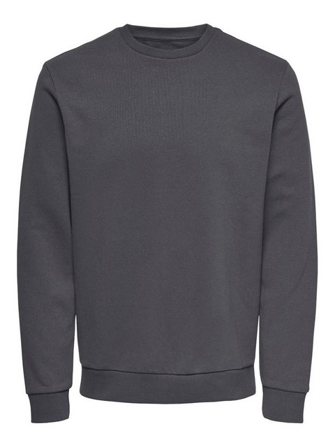 ONLY & SONS Sweatshirt Basic Sweatshirt Langarm Pullover ohne Kapuze ONSCER günstig online kaufen