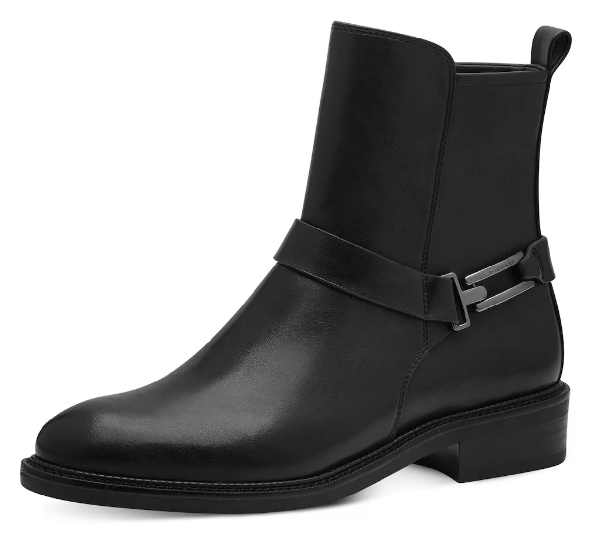 Tamaris Stiefelette, Blockabsatz, Businessschuh mit eleganter Zierschnalle günstig online kaufen