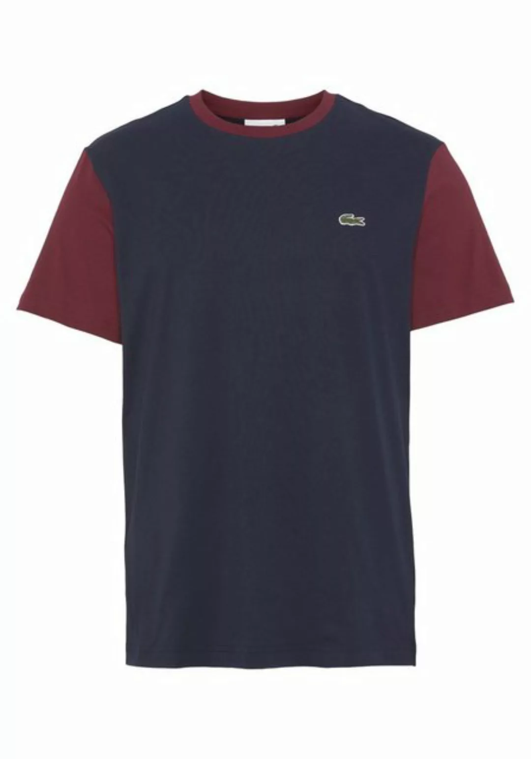 Lacoste Kurzarmshirt T-SHIRT mit kontrastfarbenen Ärmeln günstig online kaufen