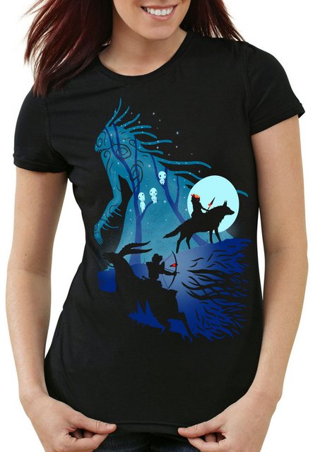 style3 T-Shirt Mononoke Vollmond wolf prinzessin mononoke anime studio ghib günstig online kaufen