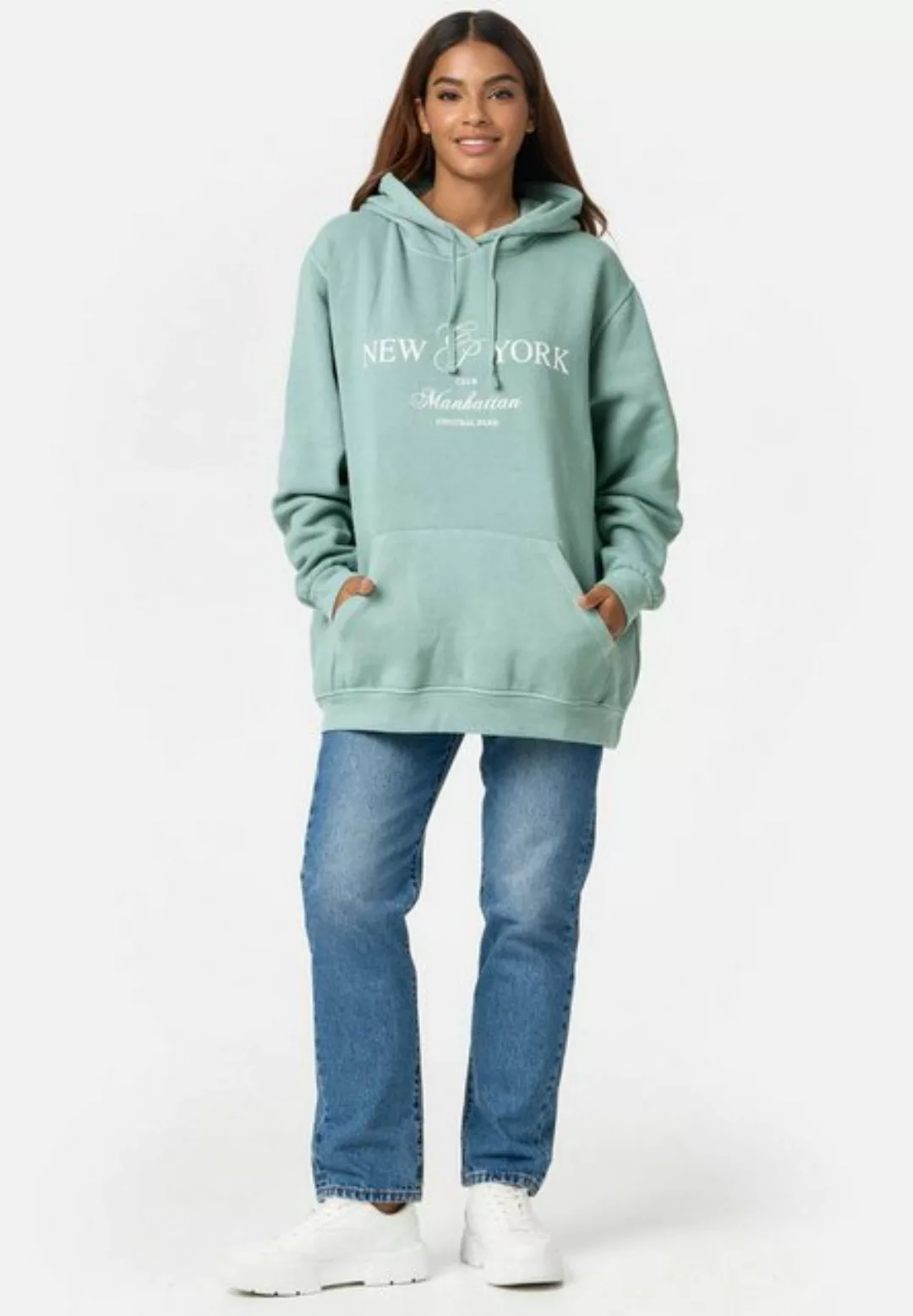 Worldclassca Hoodie Worldclassca Oversized Hoodie NY Kapuzenpullover Washed günstig online kaufen