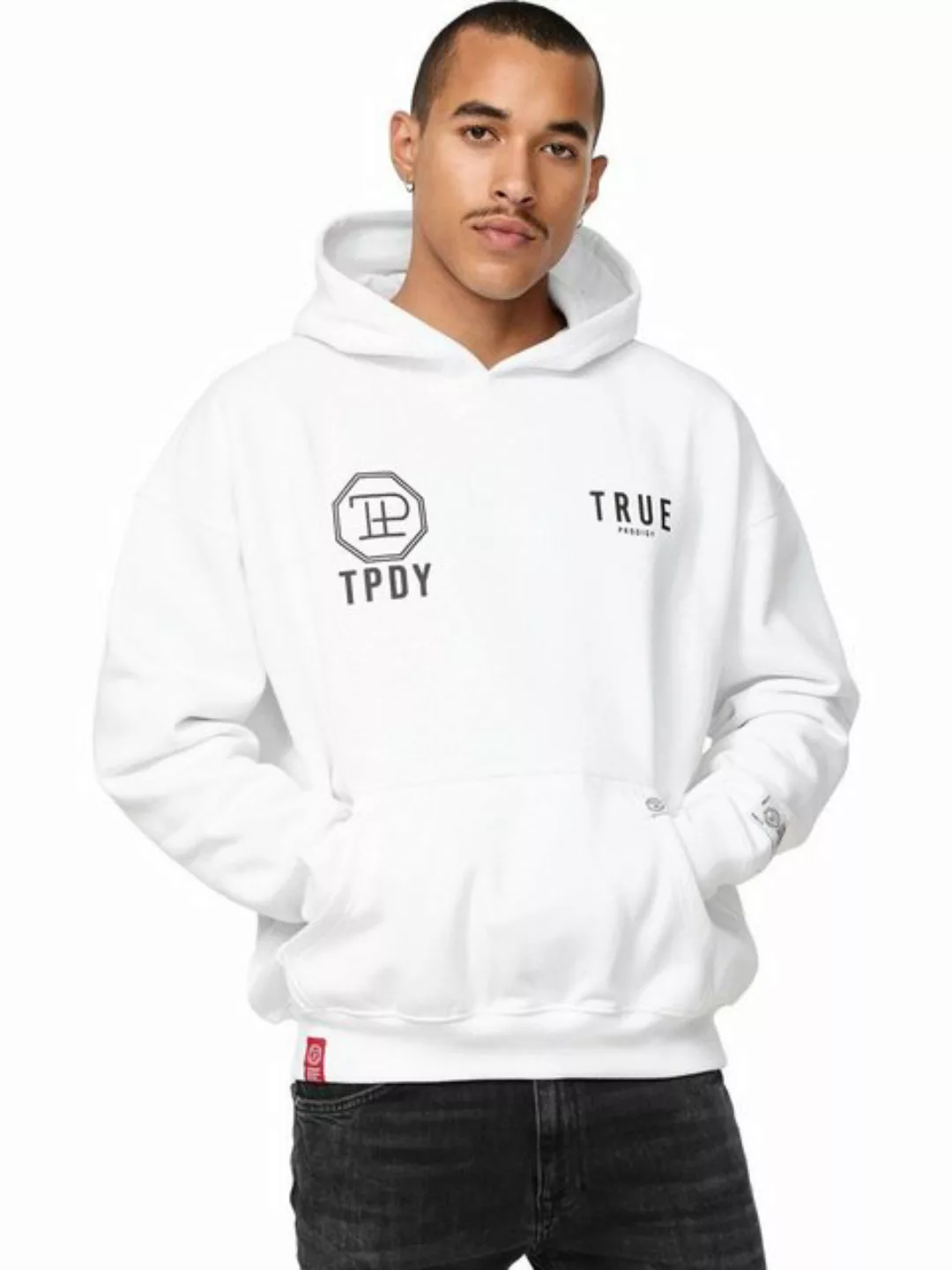 trueprodigy Hoodie Aaren Logoprint Kapuze Kängurutasche günstig online kaufen