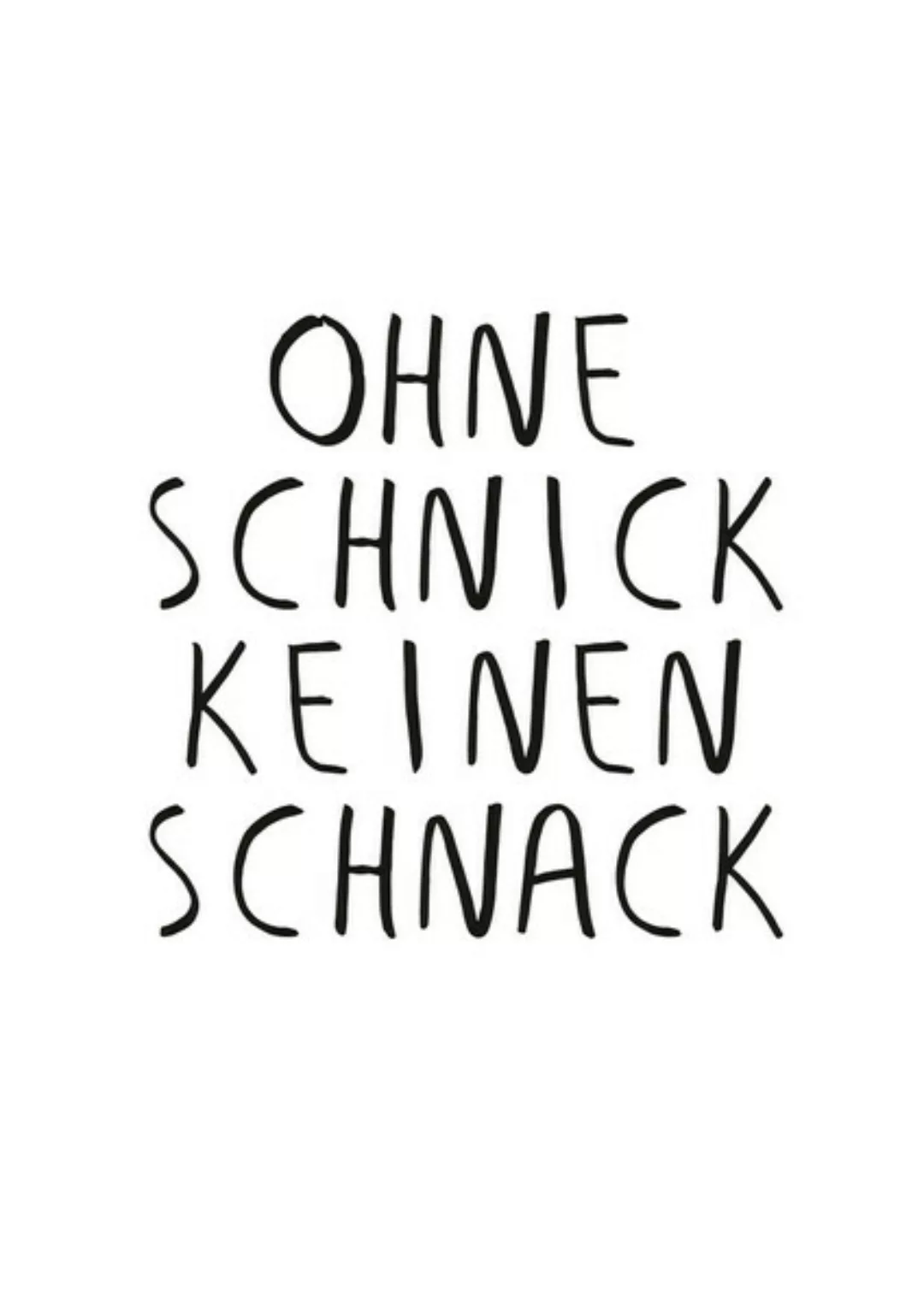 Poster / Leinwandbild - Schnick Schnack günstig online kaufen