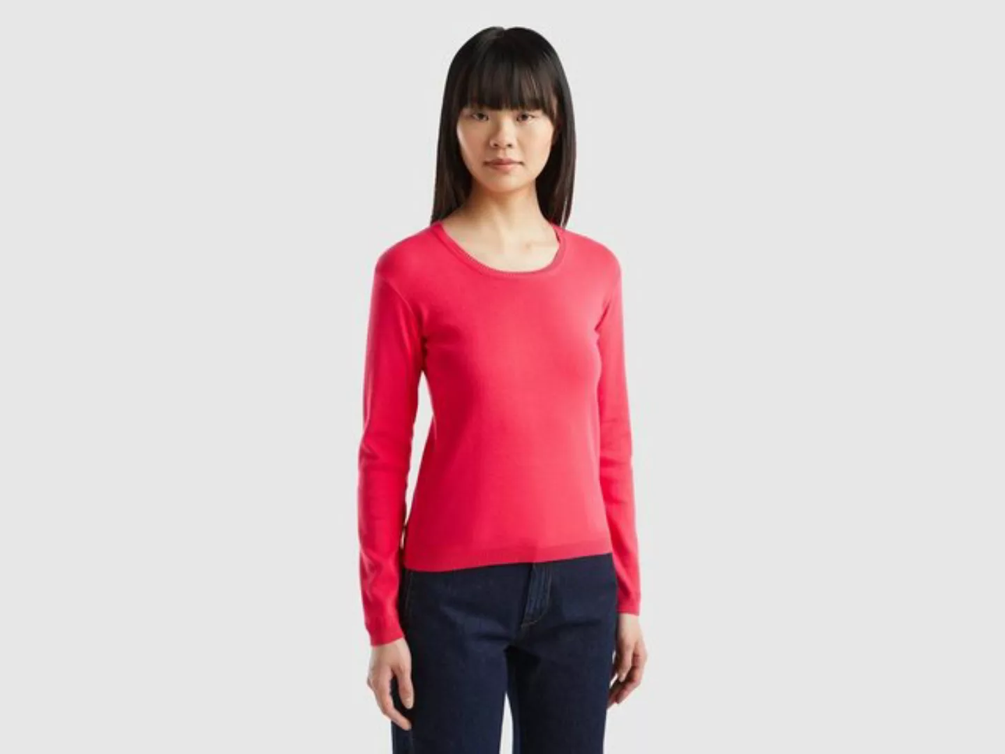 United Colors of Benetton Strickpullover mit Markenlabel günstig online kaufen