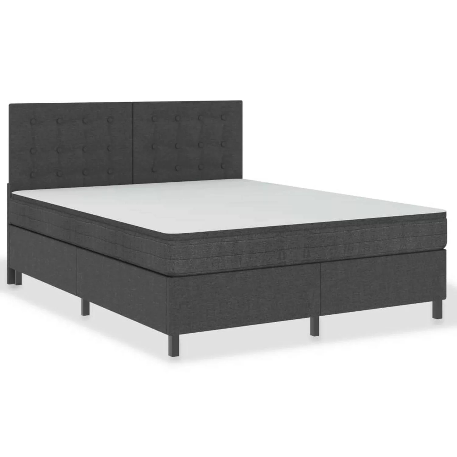 Boxspringbett Dunkelgrau Stoff 180x200 Cm günstig online kaufen