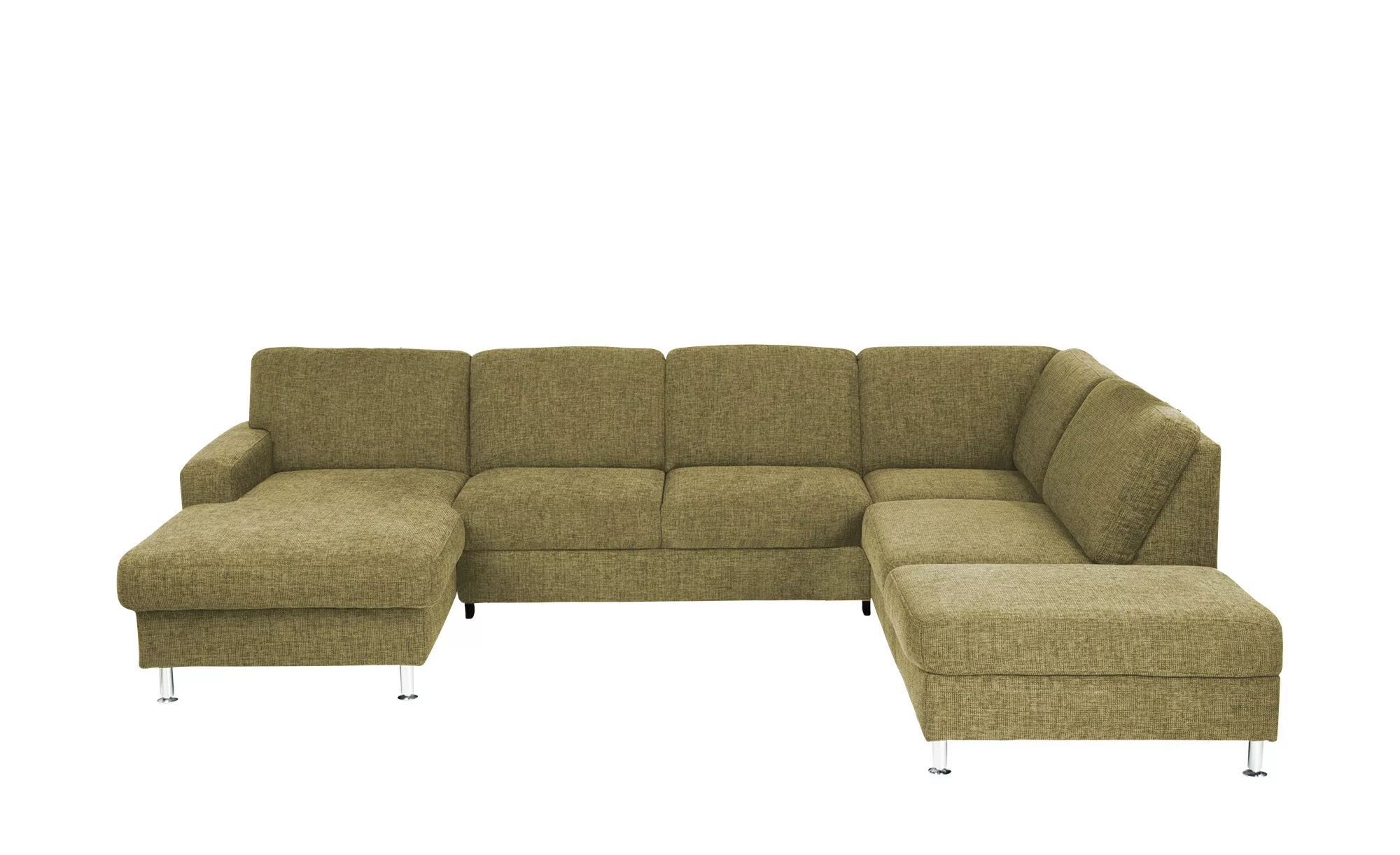 meinSofa Wohnlandschaft Webstoff Jana ¦ grün ¦ Maße (cm): B: 305 H: 85 T: 2 günstig online kaufen