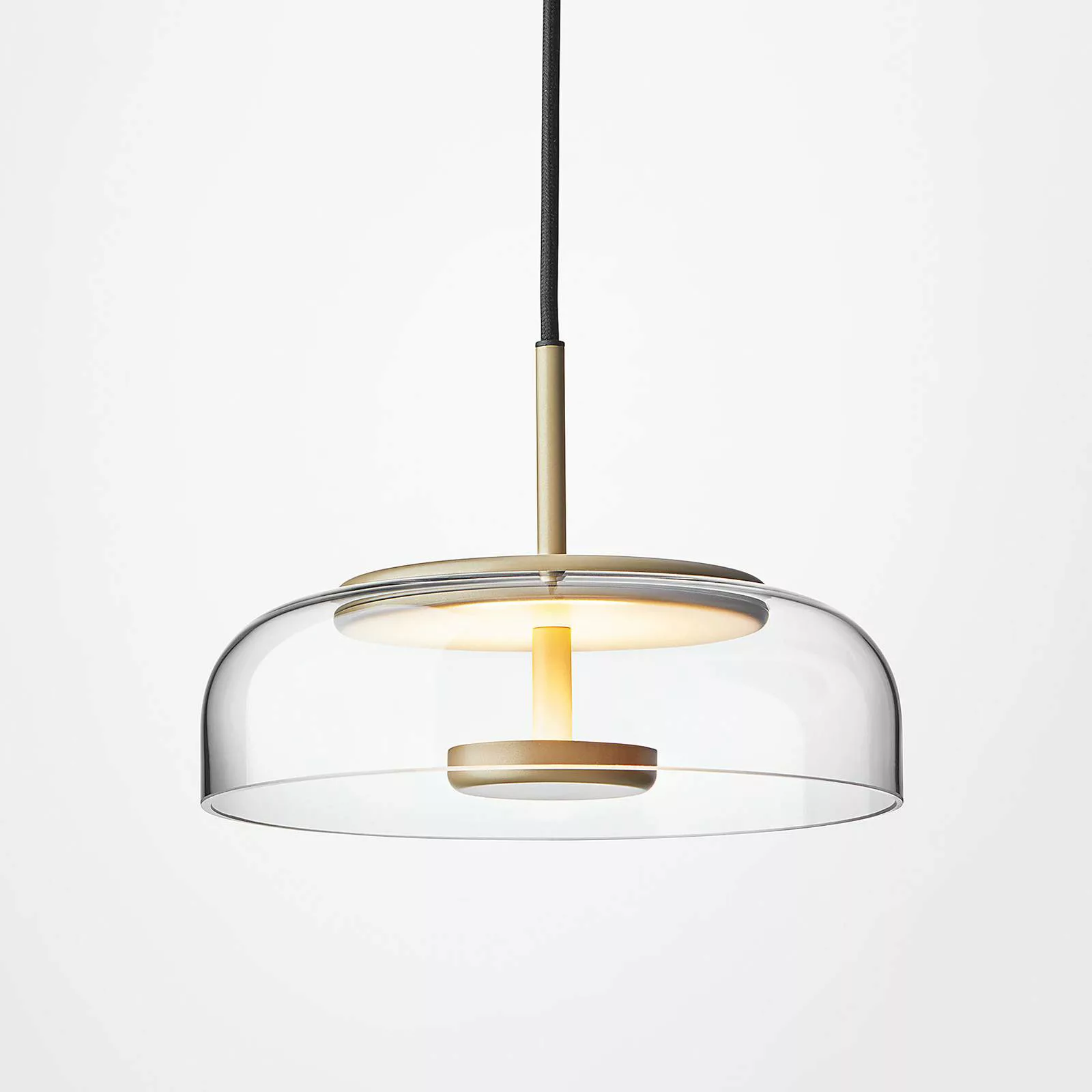 Nuura Blossi 1 LED-Hängeleuchte, 1-flg. gold/klar günstig online kaufen