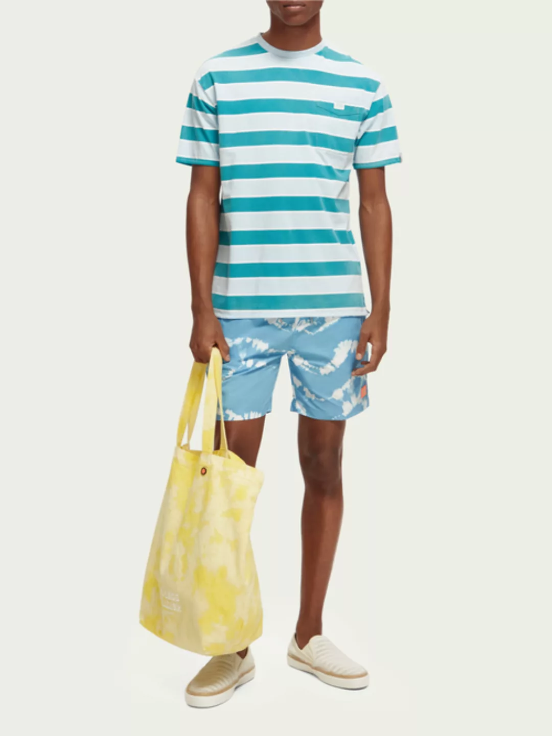 Scotch & Soda T-Shirt mit „Yarn-Dye“-Streifen günstig online kaufen