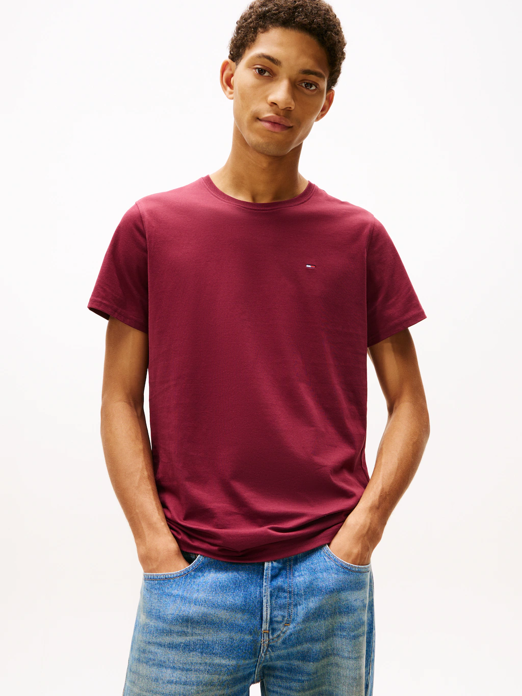 Tommy Jeans T-Shirt "TJM ESSENTIAL SOLID TEE", mit Rundhalsausschnitt und d günstig online kaufen