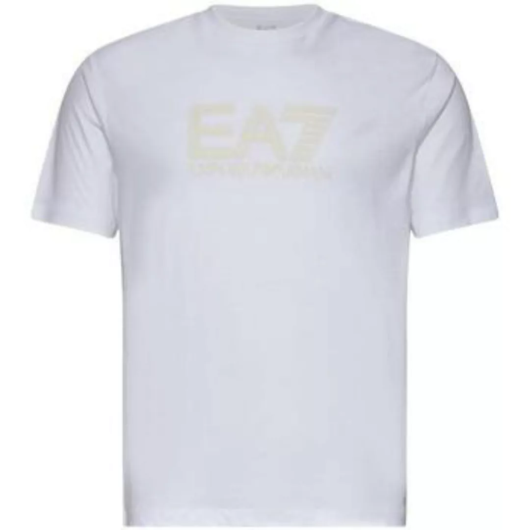 Ea7 Emporio Armani  T-Shirts & Poloshirts Visibility Logo T-Shirt White günstig online kaufen