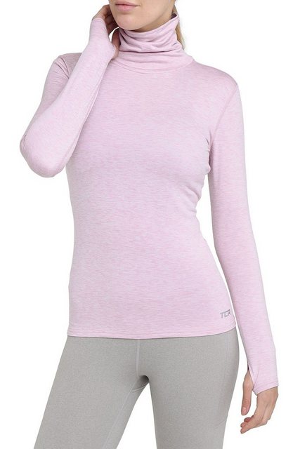 TCA Langarmshirt TCA Damen Winter Laufshirt mit Reißverschluss - Lila, L (1 günstig online kaufen