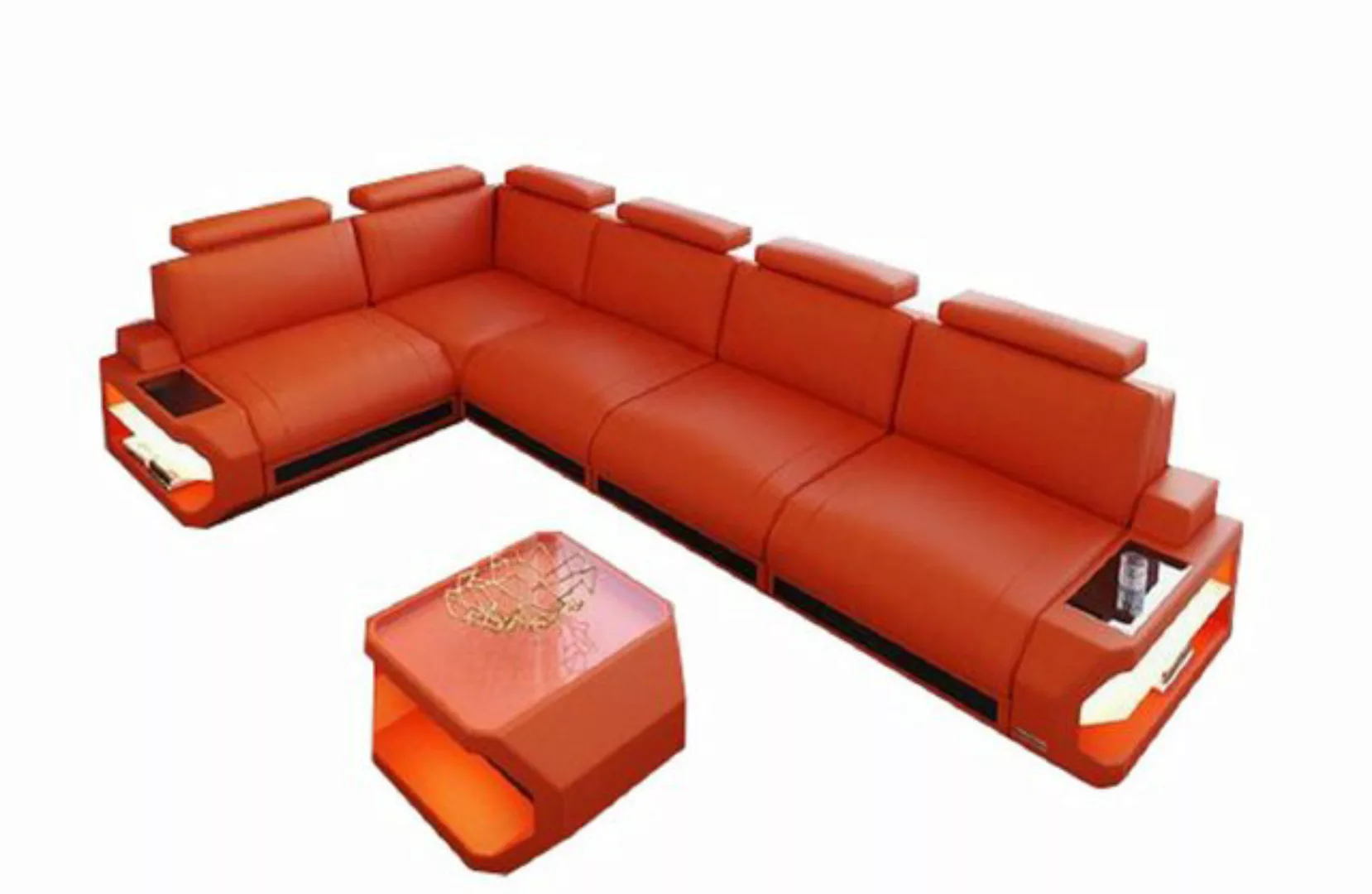 Sofa Dreams Ecksofa Leder Sofa Couch Siena L Form lang Ledercouch, L-Form L günstig online kaufen