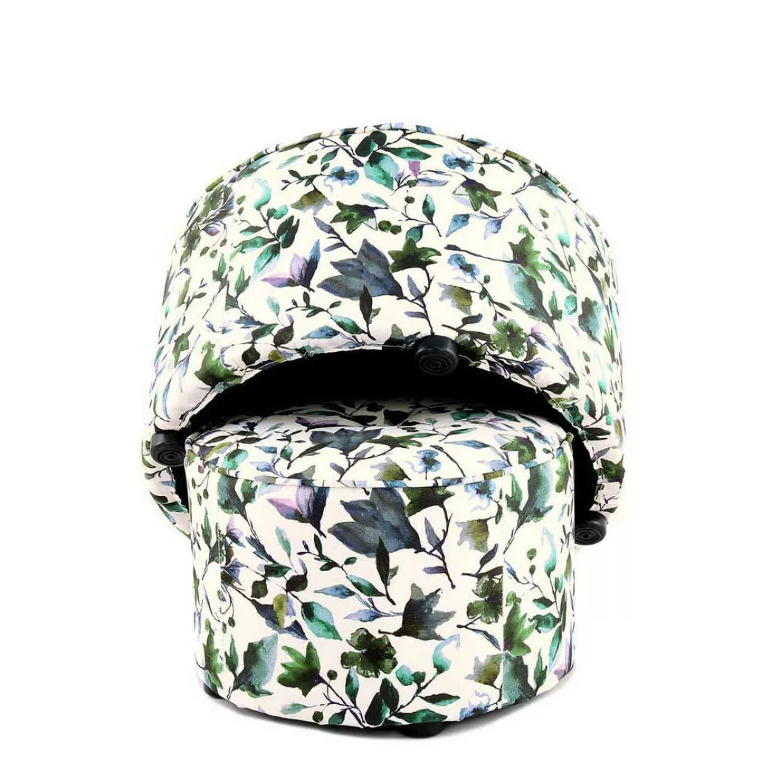 Hocker in runder Form Blumen Motiv (zweiteilig) günstig online kaufen