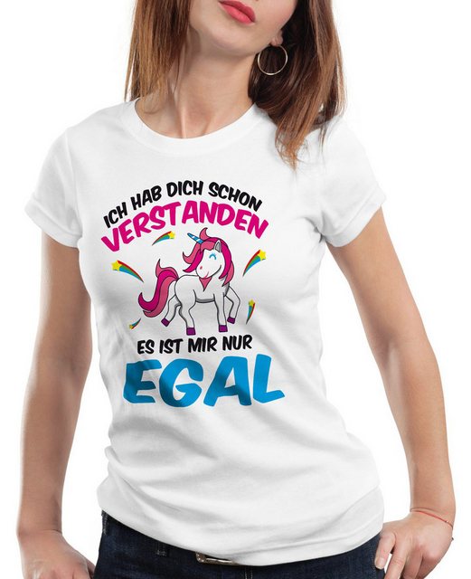 style3 T-Shirt Ich hab dich schon verstanden nur egal Einhorn Unicorn Fun S günstig online kaufen