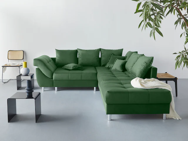 COLLECTION AB Ecksofa »(Spar-Set) Innsbruck L-Form und Hocker«, (Spar-Set), günstig online kaufen