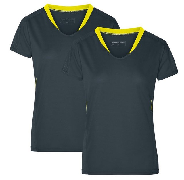 James & Nicholson Laufshirt Doppelpack Damen Kurzarm Laufshirt Running T-Sh günstig online kaufen