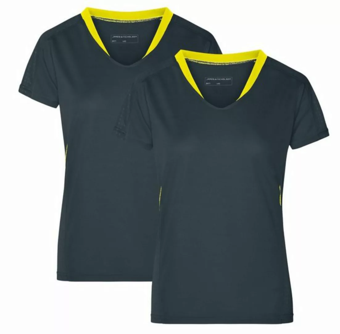 James & Nicholson Laufshirt Doppelpack Damen Kurzarm Laufshirt Running T-Sh günstig online kaufen