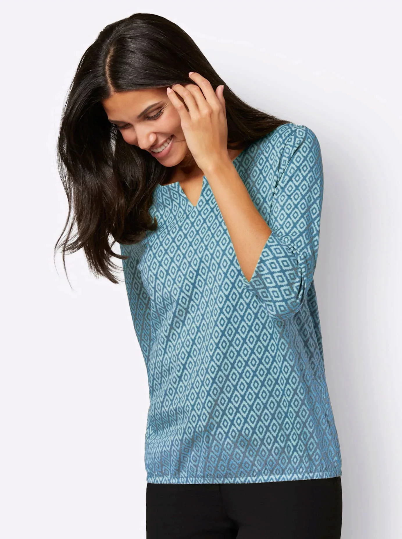 Classic Basics Print-Shirt "3/4-Arm-Shirt", (1 tlg.) günstig online kaufen