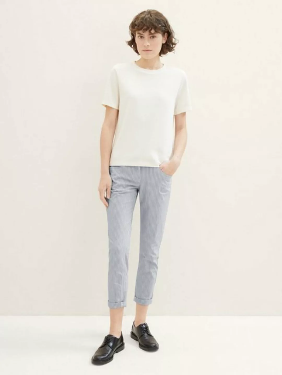 Tom Tailor Damen Hose TAPERED RELAXED - Relaxed Fit - Blau - Sky Captain Bl günstig online kaufen