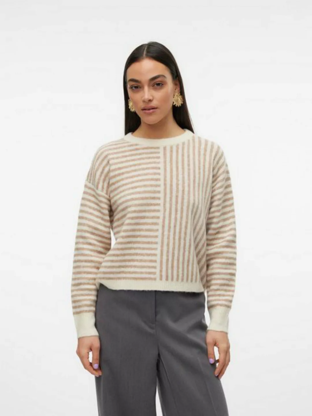 Vero Moda Strickpullover VMURANUS LS ONECK CROPPED PULLOVER GA BF günstig online kaufen