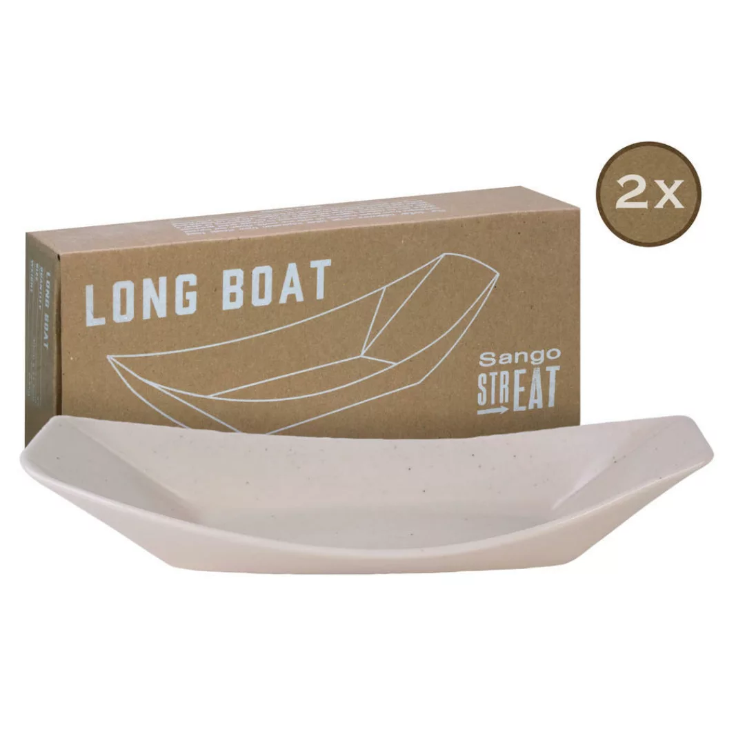 CreaTable Servierset Streat Boat long creme Steinzeug günstig online kaufen