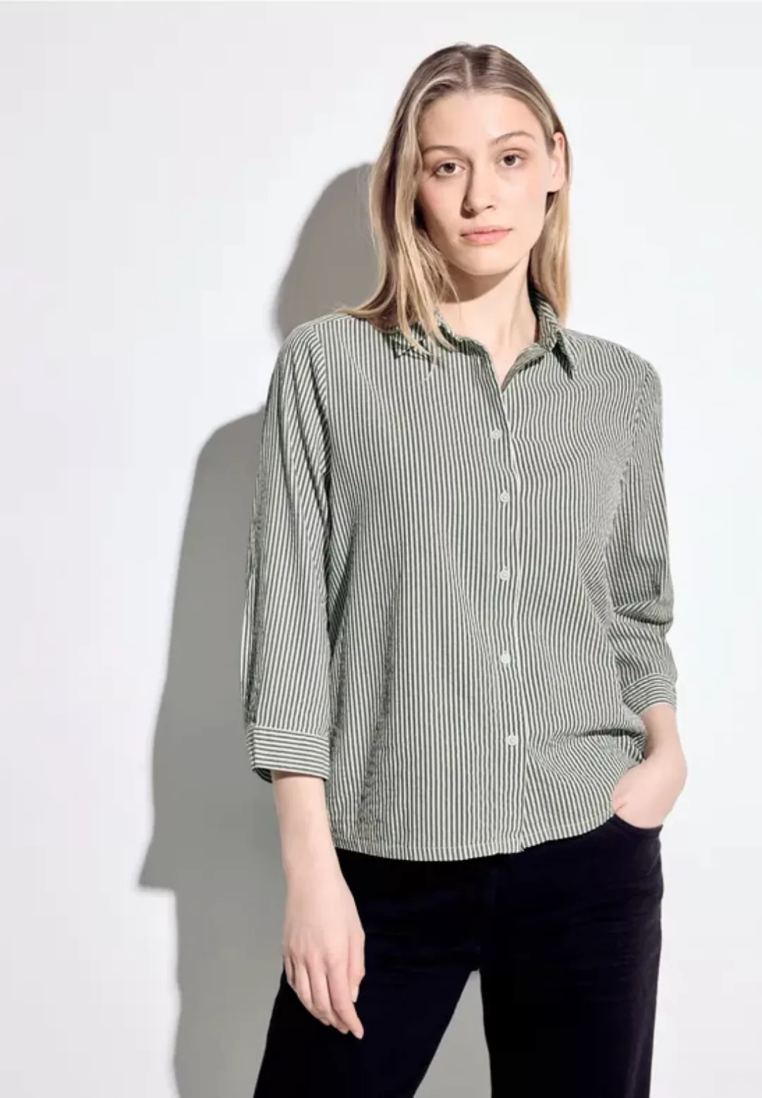 Seersucker Bluse günstig online kaufen