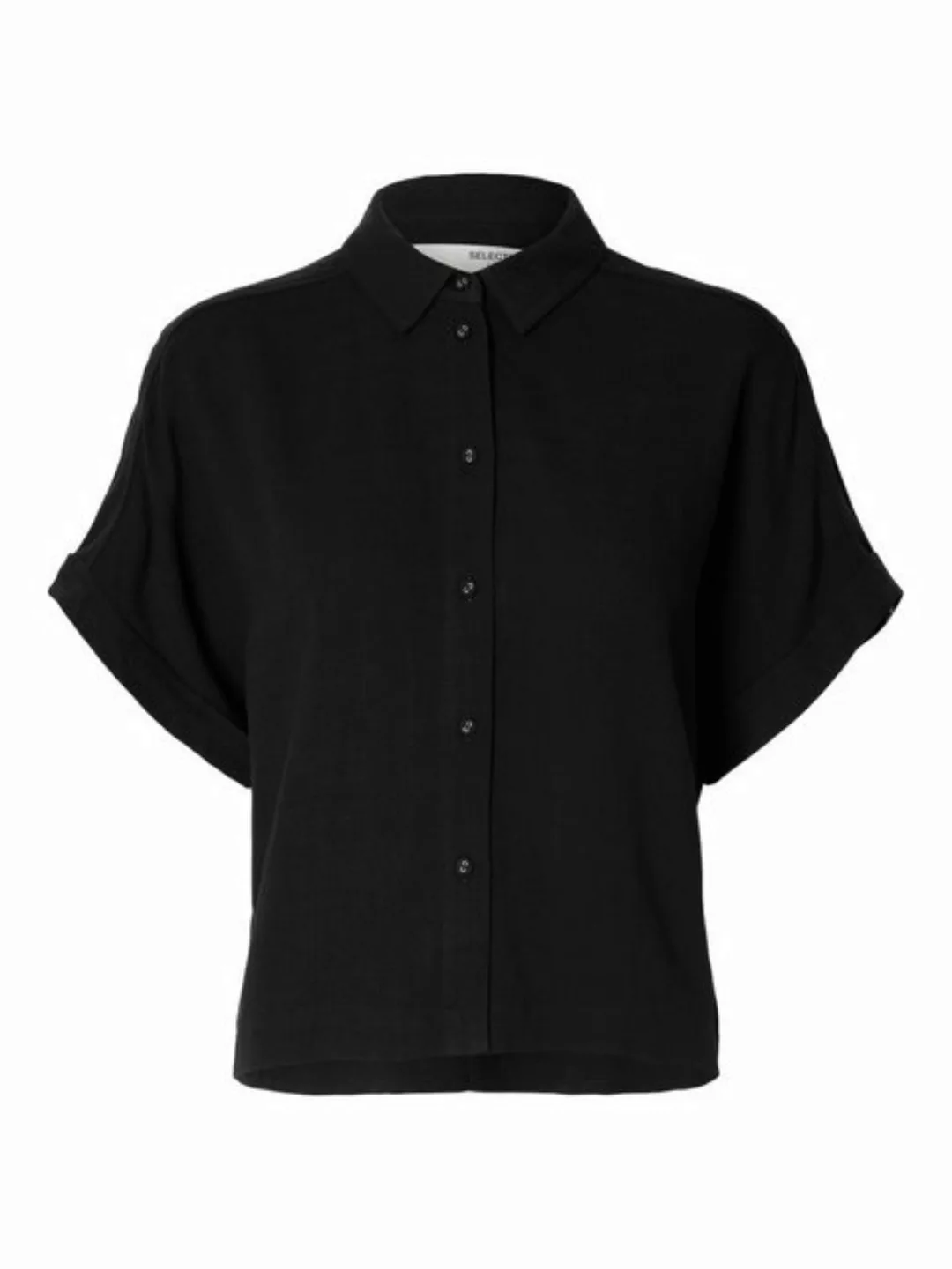 SELECTED FEMME Blusenshirt Bluse elegant Knopfleiste Hemdkragen Kurzarm 769 günstig online kaufen