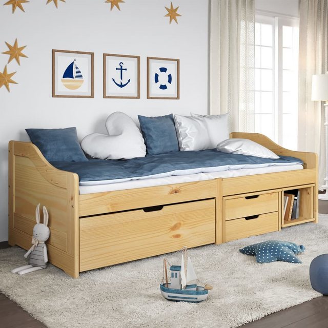 vidaXL Bett Tagesbett mit 3 Schubladen IRUN 90x200 cm Massivholz Kiefer günstig online kaufen